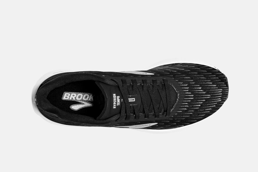 Brooks Running Shoes - Hyperion Tempo Road Mens - Black/Silver - RSV-429650